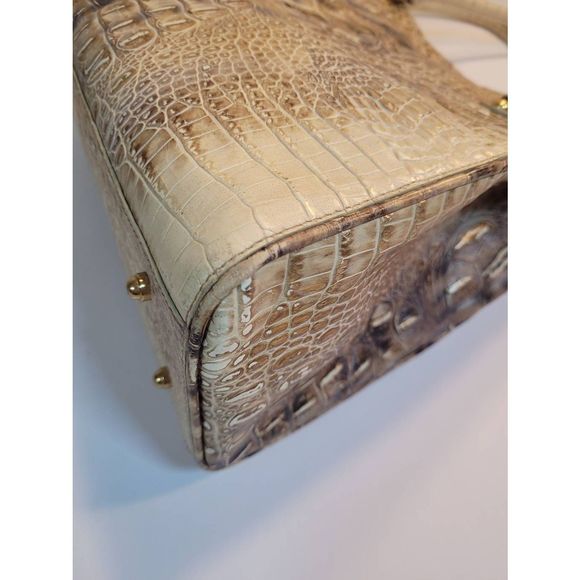 Brahmin Tan Croc-Embossed Shoulder Bag - Picture 3 of 16